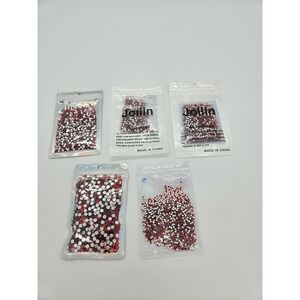 SIAM SS12 SS20 SS8 Mixed Glass Flatback Rhinestones Non Hotfix Bulk Lot Red Sale
